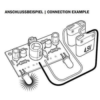 Kemo B003 Knipperlicht Bouwpakket 6 V/DC, 12 V/DC