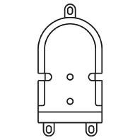 Siedle 200029839-00 Montageaccessoire voor Accessoires voor deurintercom Zwart