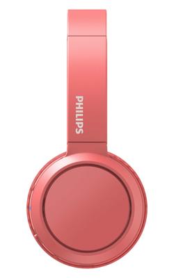 PHILIPS TAH4205RD - Draadloze hoofdtelefoon - Supra auraal - Bluetooth- 32 mm driver - 29 uur autonomie - USB-C- Koraal