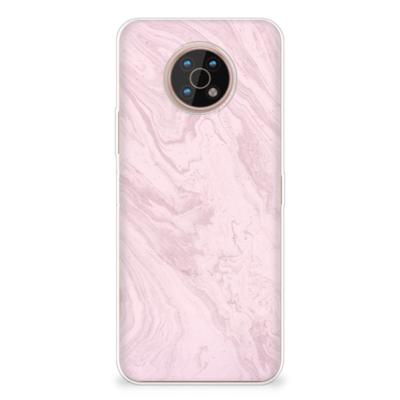 Nokia G50 | TPU | Siliconen hoesje | Marble Pink - Origineel Cadeau Vriendin