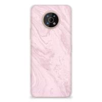 Nokia G50 | TPU | Siliconen hoesje | Marble Pink - Origineel Cadeau Vriendin - thumbnail