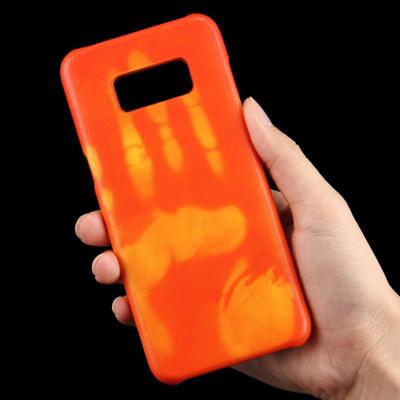 Samsung Galaxy S8 PLUS / G9550 Thermisch aanraakgevoelig en kleurveranderend back cover Hoesje (Oranje)