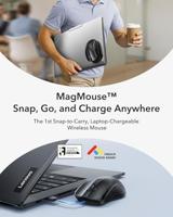 ESR MagMouse Muis Radiografisch, Bluetooth Optisch Zwart 3 Toetsen 4800 dpi Intelligent scrollwiel - thumbnail