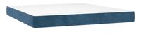 Pocketveringmatras 160x220x20 cm fluweel donkerblauw - thumbnail