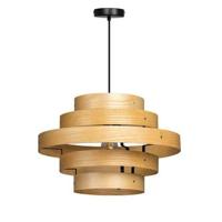 ETH Oaknut - Hanglamp - Hout - 5 Rings - thumbnail