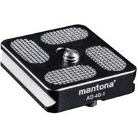 Mantona AS-40-1 Snelwisselplaat Schroefdraad (buiten)=1/4 - thumbnail