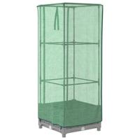 VidaXL Plantenbak verhoogd met kashoes 40x40x123 cm rattanlook - thumbnail