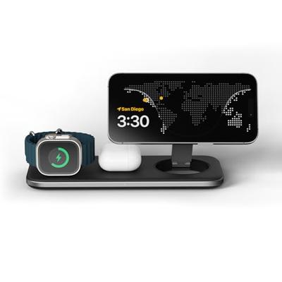 Satechi Qi2 Trio wireless charging pad - Space Grey