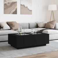 Salontafel met Infinity LED 116x69x40 cm zwart - thumbnail