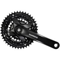 Crankstel 6/7/8 speed Shimano Tourney FC-TY501 met 175mm crankarm 42 x 34 x 24T - zwart - thumbnail