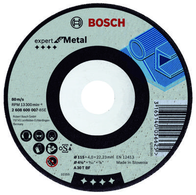 Bosch Accessories 2608600223 2 608 600 223 Afbraamschijf gebogen Diameter 125 mm Boordiameter 22.23 mm Metaal 1 stuk(s)