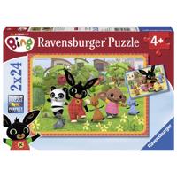 Ravensburger puzzel Bing en zijn vrienden 2x24 stukjes - thumbnail