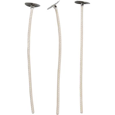 Lonten voor kaarsen in houder, Geschikt voor houders met een diameter van 20-65 mm, L: 10 cm, dikte 2 mm, 50 stuk/ 1 doos