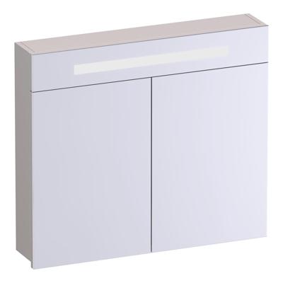 Brauer Promise Spiegelkast - 80 cm - met Verlichting - 2 Spiegeldeuren - Mat Zand