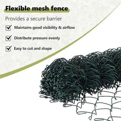 VidaXL Afrasteringspaal groen 10 x 1,5 m (60 x 60 mm gaas)