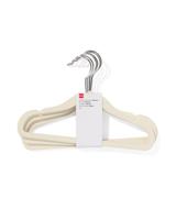 HEMA Kledinghanger klein velours wit - 6 stuks - thumbnail