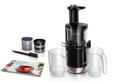 Bosch Haushalt Slowjuicer DE-MESM731M 150 W Zwart, Zilver (mat)
