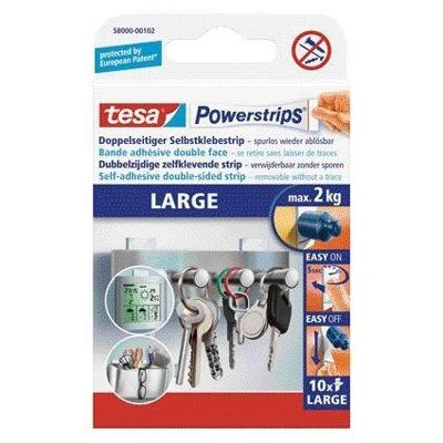Kleefstrips tesa powerstrips large 2kg | 15 stuks
