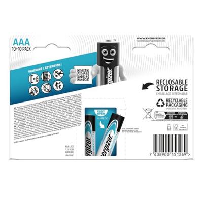 Energizer Max Plus AAA batterij (potlood) Alkaline 1.5 V 20 stuk(s) Energizer Max Plus AAA batterij (potlood) Alkaline 1.5 V 20 stuk(s)