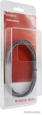 HERTH+BUSS kabel electric cable silicone 0.5 mm black 5mtr.