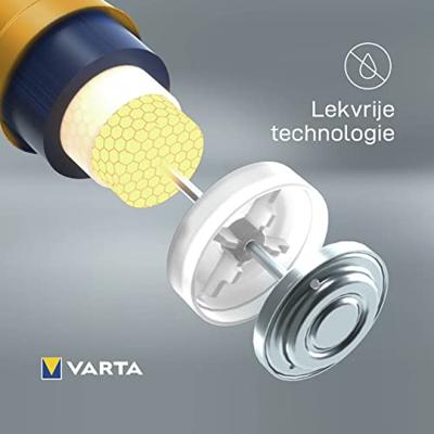 Varta 4120101412 Longlife D Mono LR20 Batterij (verpakking met 2 stuks) Alkaline Batterijen - ideaal voor afstandsbediening radio wekker en klok