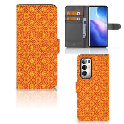 OPPO Find X3 Neo 5G | Telefoon Hoesje | Batik Oranje OPPO Find X3 Neo 5G | Telefoon Hoesje | Batik Oranje