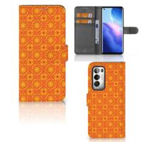 OPPO Find X3 Neo 5G | Telefoon Hoesje | Batik Oranje - thumbnail