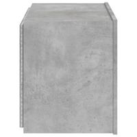 Tv-wandmeubel met LED-verlichting 60x35x41 cm betongrijs - thumbnail