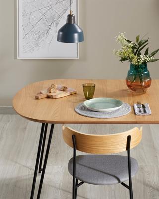 Kave Home Novac eettafel uitschuifbaar 140/220x90 cm