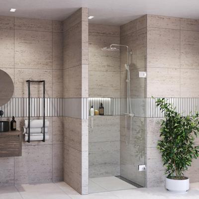 Douchedeur BWS Portos Profielloos Chroom 200 cm Helder Glas 8 mm Nano Coating (Alle Maten) Douchedeur BWS Portos Profielloos Chroom 200 cm Helder Glas 8 mm Nano Coating (Alle Maten)