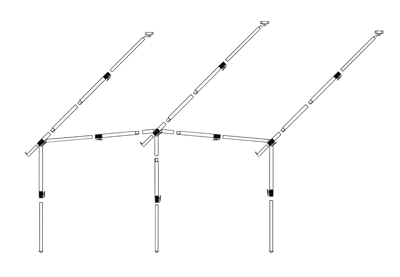 Dorema Frame Voortent Staal EasyGrip 28mm diepte 270/300