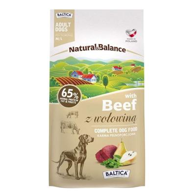 BALTICA Natural & Balance Beef M/L - droogvoer voor honden - 3kg