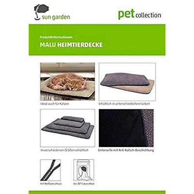 Sun Garden malu hondenkleed 68x54x5cm grijs - thumbnail