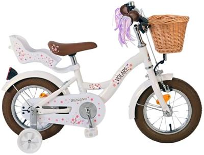 Volare blossom kinderfiets - meisjes - 12 inch - wit Volare blossom kinderfiets - meisjes - 12 inch - wit