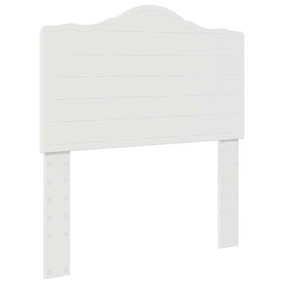 Bedframe met hoofdeinde met lade Wit 75 x 190 cm Bewerkt hout