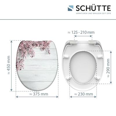 Schutte Duroplast WC-bril FLOWERS&WOOD met soft-close
 82197