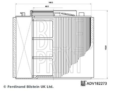 BLUE PRINT ADV182273 Motorcompartimenten