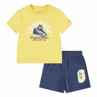 Sportsoutfit voor baby Converse Cnvb Retro Remix Blauw Gouden - Maat: 24 maanden - thumbnail