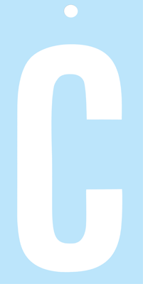 Metafranc Plakletter 100Mm Wit C - WU0510050