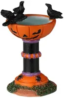 Lemax jack-o-lantern birdbath accessoire Spooky Town 2022 - thumbnail