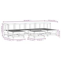 7-delige Loungeset massief douglashout - thumbnail