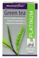 Mannavital Green tea platinum 60 Vegetarische capsules - thumbnail