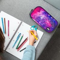 Baagl School etui Galaxy 1-rits - thumbnail