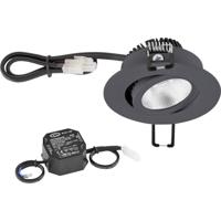 EVN PC20N91602 LED-inbouwlamp LED LED vast ingebouwd 8.4 W Antraciet - thumbnail