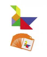 VIGA magnetisch tangram, h: 1 cm, l: 10 cm, b: 10 cm, 35 onderdelen/ 1 doos - thumbnail