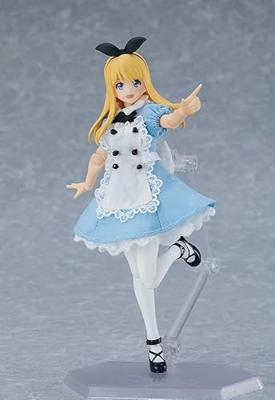 Original Character Figma Action Figure Female Body (Alice) with Dress and Apron Outfit 13 cm