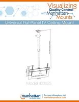 Manhattan 423625 TV-plafondbeugel 94,0 cm (37) - 177,8 cm (70) Kantelbaar en zwenkbaar - thumbnail