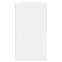 Dressoir met LED-verlichting 142,5x37x67 cm wit - thumbnail