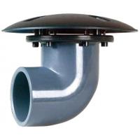 RTF Bodemdrain/Wanddoorvoer 90° 63mm - Efficiënte Watercirculatie voor Heldere Vijvers - Duurzaam PVC - thumbnail