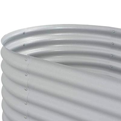 Plantenbak verhoogd 320x80x44 cm gegalvaniseerd staal zilver Plantenbak verhoogd 320x80x44 cm gegalvaniseerd staal zilver